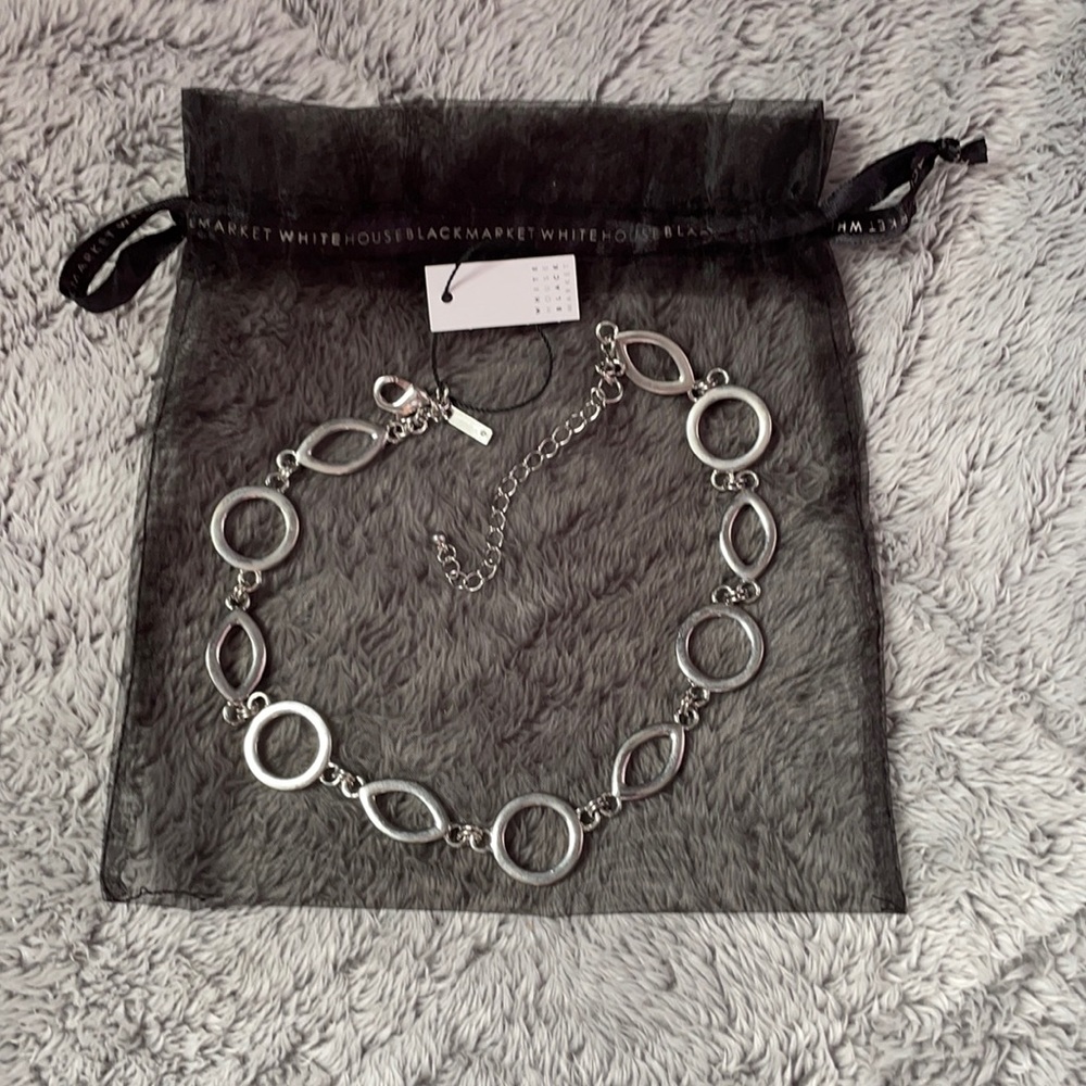NWT White House Black Market silver necklace